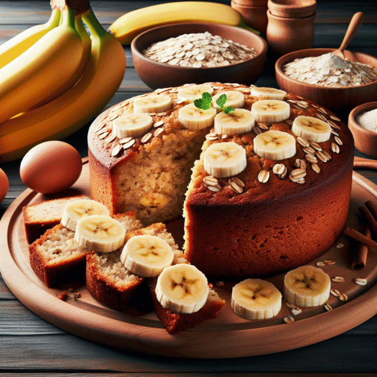 bolo de banana fit rápido e sem açúcar