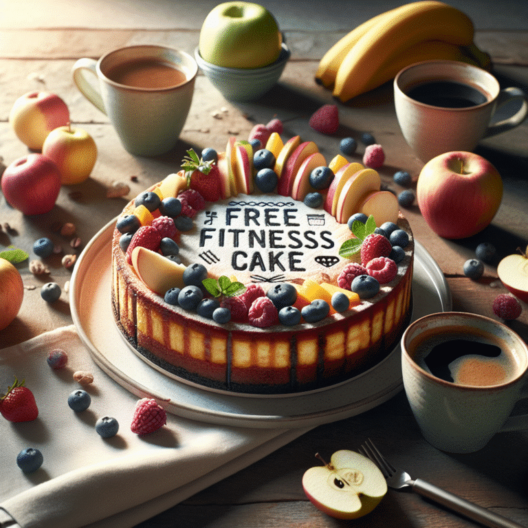 bolo fitness sem açúcar para café da manhã
