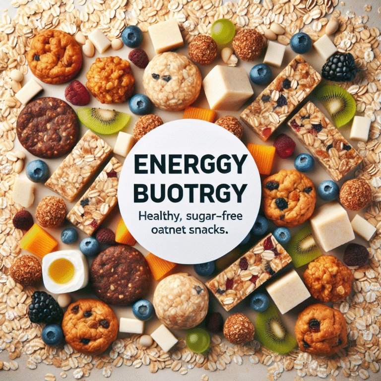 Snacks de aveia fit sem açúcar para energia