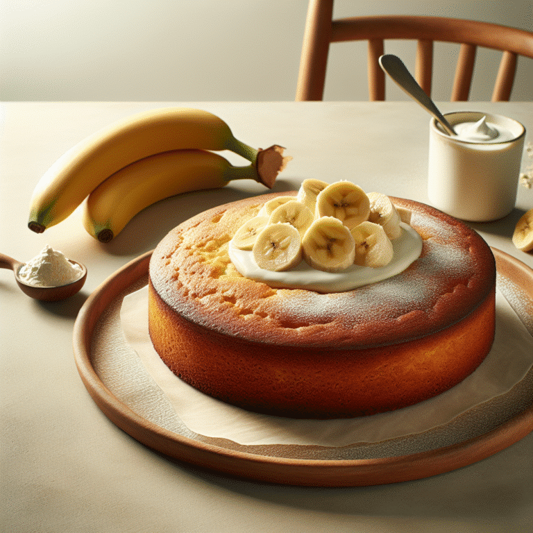 bolo de banana fit sem açúcar e rápido